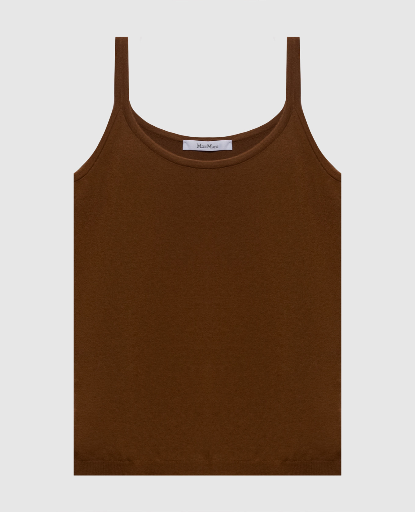 Brown SALVO top with wool