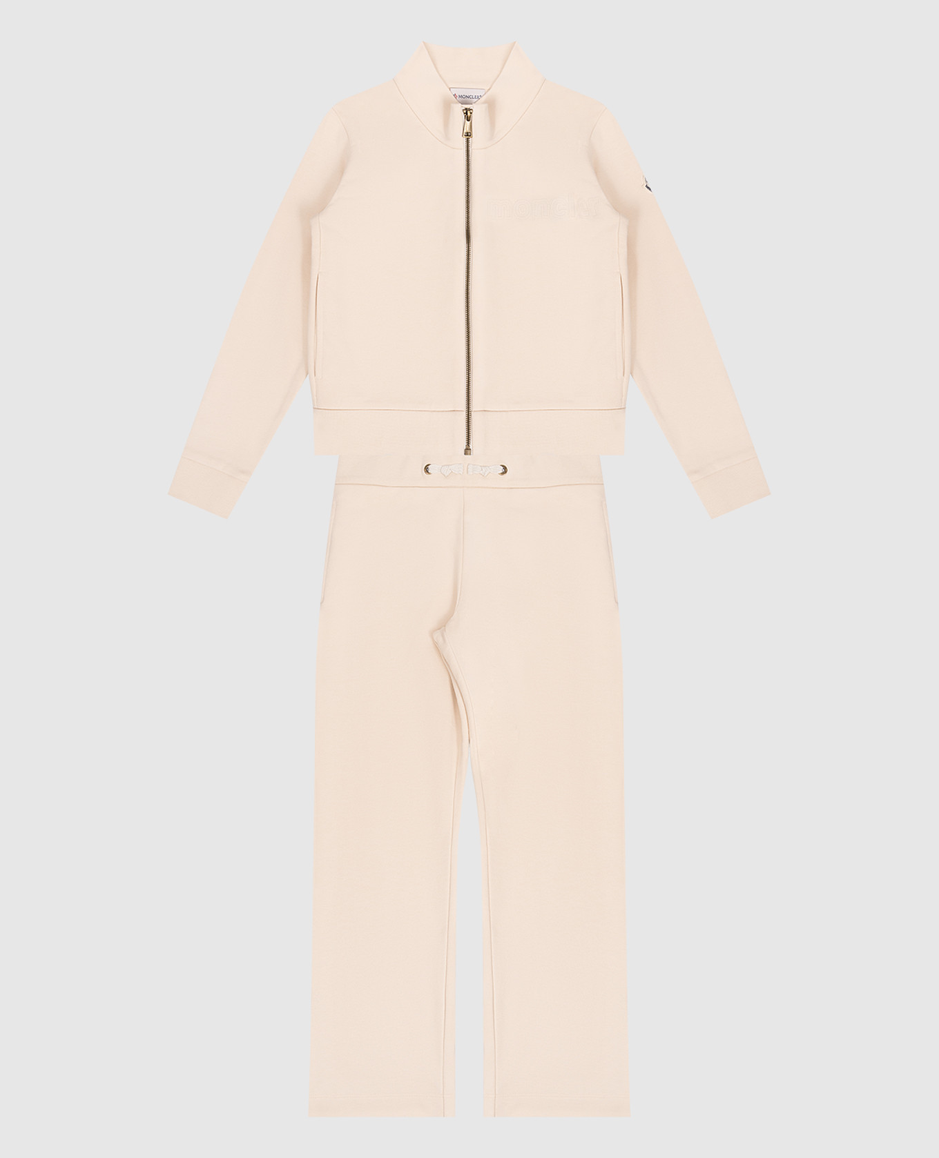 

Children's beige tracksuit with logo Moncler ENFANT