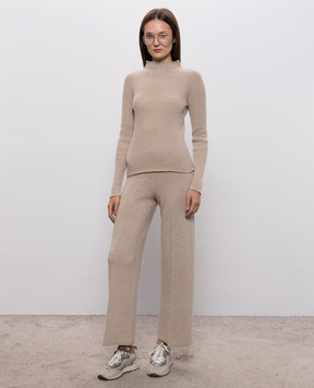 Twinset Beige golf with wool and cashmere 262TT3071