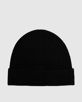 Peserico Black wool and cashmere hat R76064F1209470