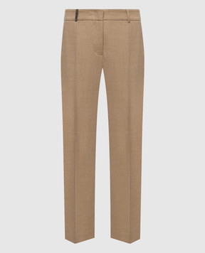 Peserico Beige wool pants P0471802581