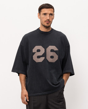 Fear of God Black T-shirt with print FG9M109958HWJ