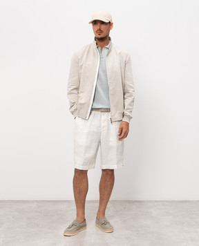 Pini Parma Gray jacket with linen BOMBCOLISA