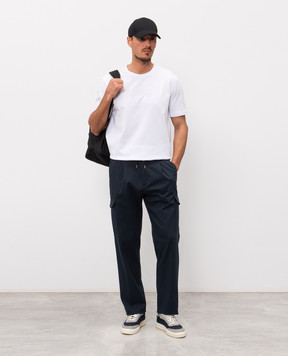Herno White T-shirt with logo embroidery JG000239U52000