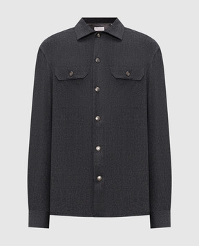 Brunello Cucinelli Gray wool shirt MY6660721