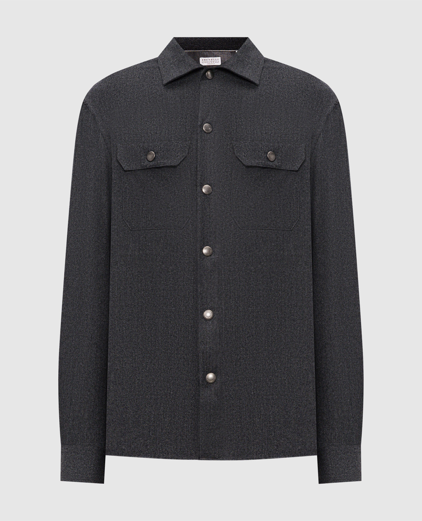 Gray wool shirt