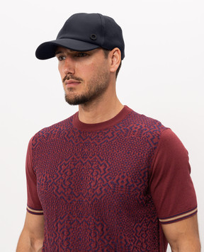 Stefano Ricci Blue cap with textured element MCV5R0001EPAEA2S