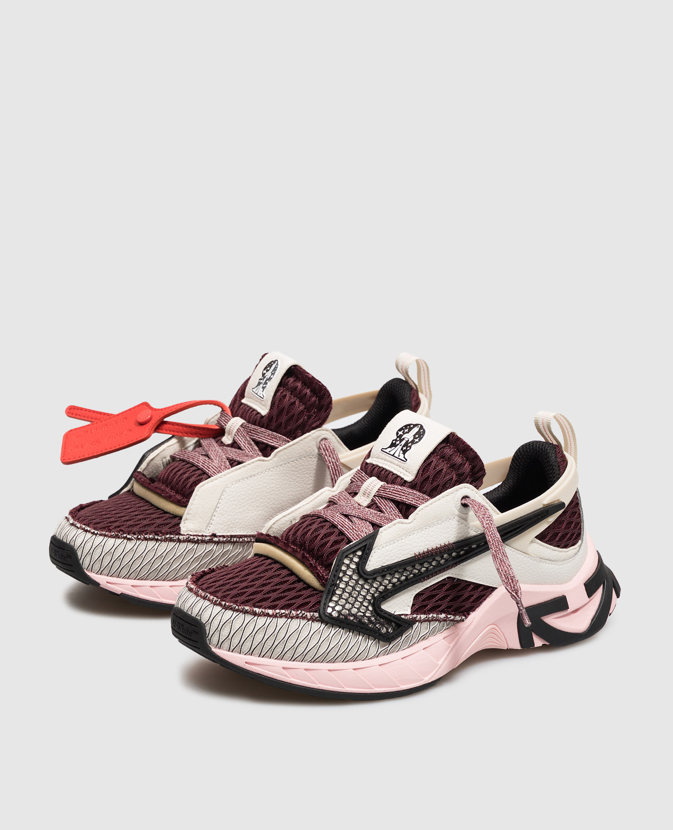 Burgundy Space Memo sneakers Off-White 2
