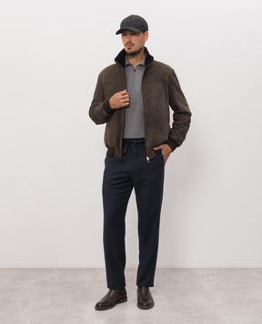 Canali Blue wool pants AR03472V91659