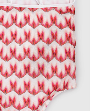 Missoni Children's pink swimsuit with a pattern MYCB49Q0116