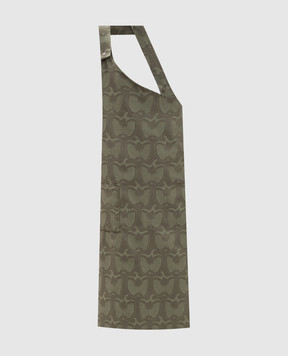 Le Jacquard Fraincais Green Braise cotton apron 31697