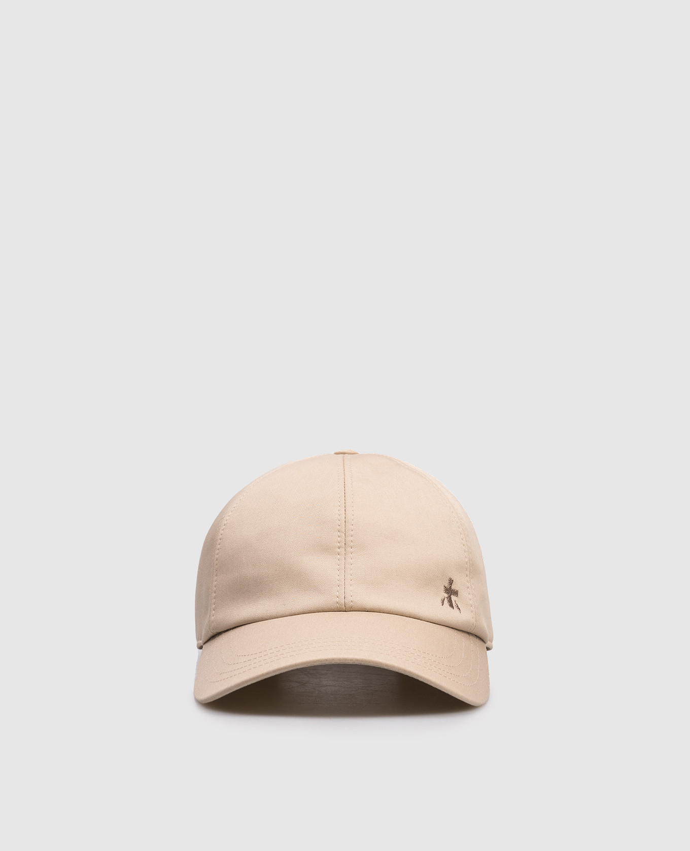 

Beige cap with embroidered emblem Premiata