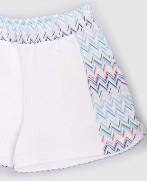 Missoni Children's white printed shorts MY6A21Z3183810
