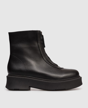 Babe Pay Pls Black leather boots 421203KO