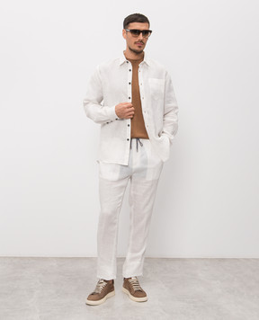 Cashmere&Whiskey White linen shirt 0331900638