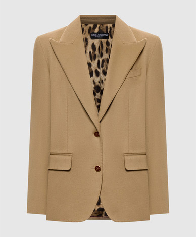Beige cashmere jacket