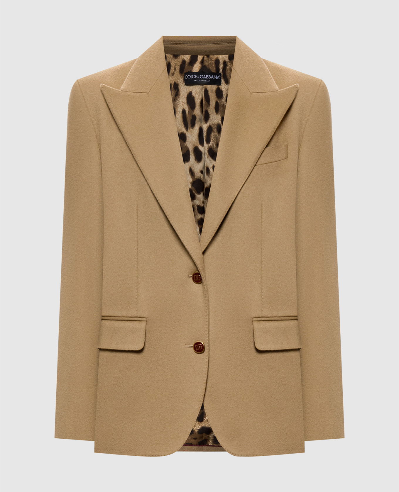 Beige cashmere jacket Dolce&Gabbana