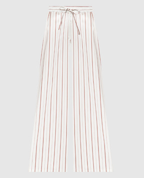 Dolce&Gabbana White striped pants FTDJETFR51T