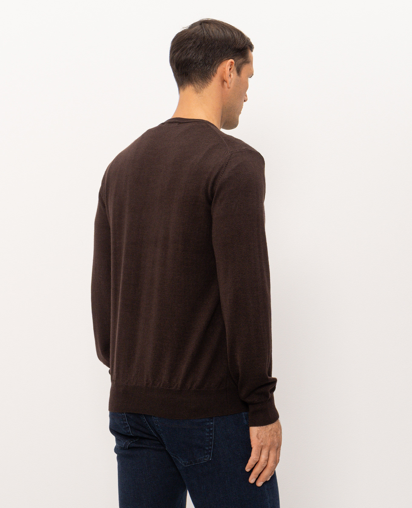 Brown wool, silk and cashmere jumper Cashmere&Whiskey 4