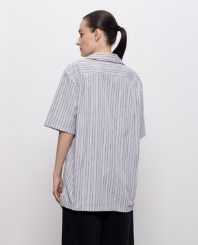 Dolce&Gabbana Gray striped shirt F5U31TFR51X