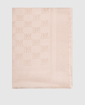 Max Mara Beige GELATO scarf made of wool and silk MXAGELATO