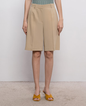 Toteme Beige shorts with wool 263WRB0455FB0475