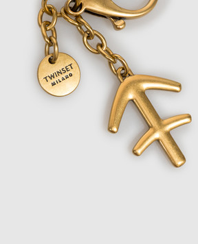 Twinset Sagittarius golden keychain 999TL8020