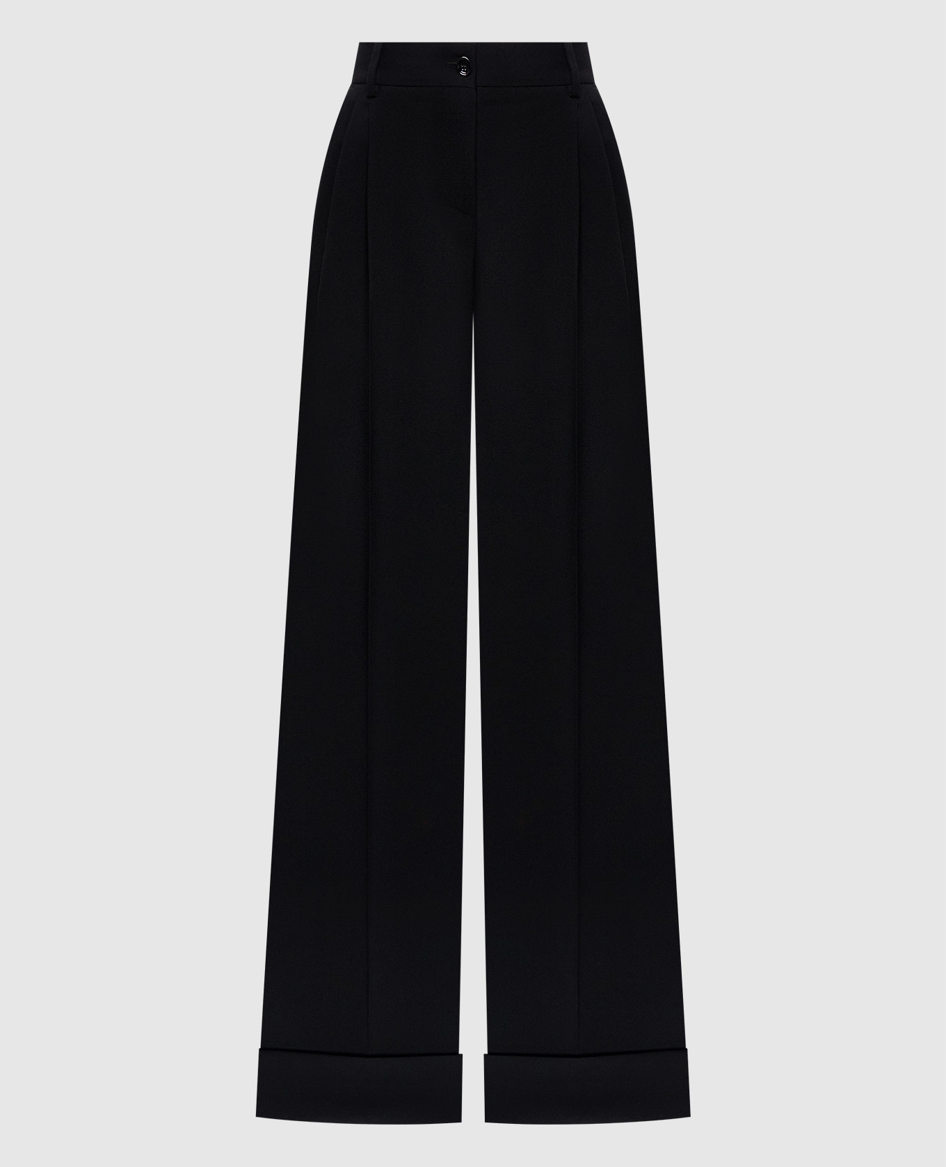 Black wool pants