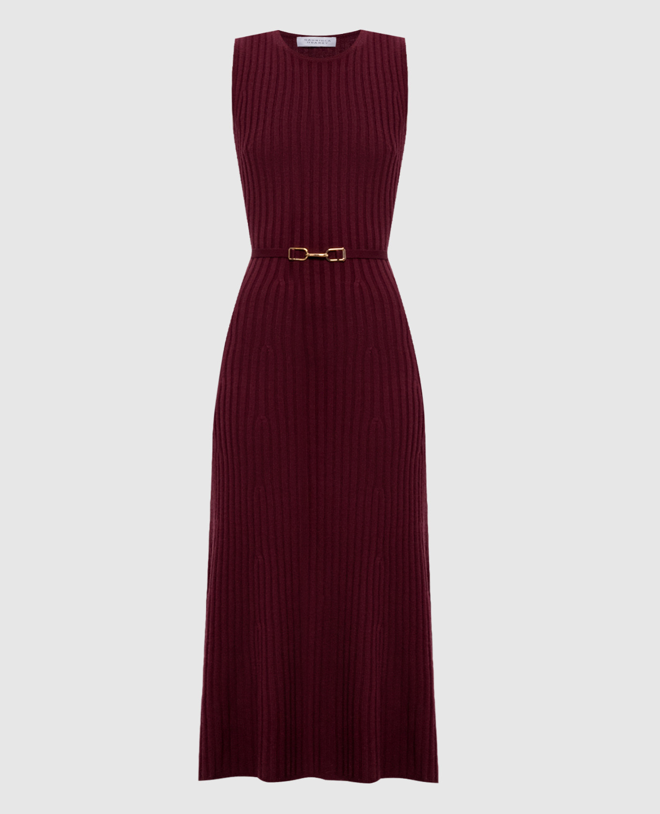 Meier burgundy wool and cashmere dress