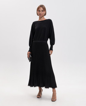 Twinset Black dress with pleating 262TP3250