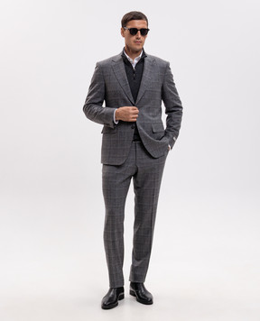 Canali Gray wool and cashmere sweater MK02547C1216