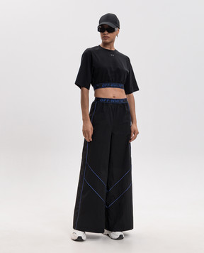 Off-White Black cropped T-shirt 2FA00610T