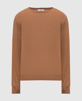 Cashmere&Whiskey Brown sweater with silk MU8122318517R
