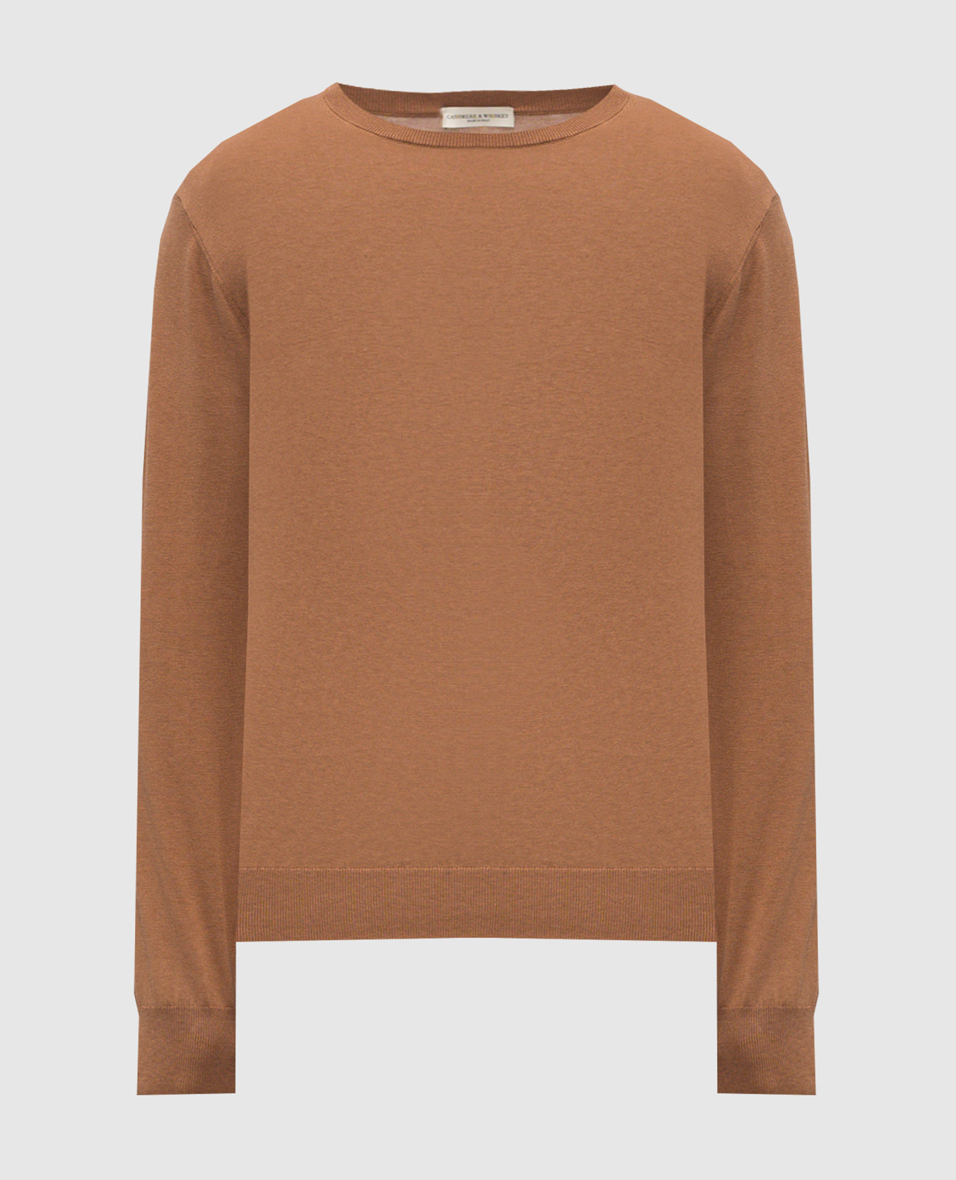 Brown sweater with silk