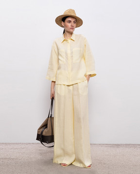 Peserico Yellow linen shirt S0600202647