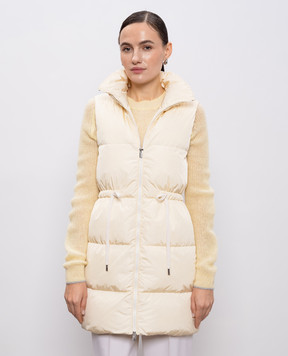 Peserico Beige down vest M0334806086
