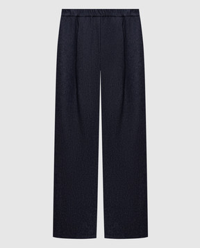 Simonetta Ravizza Massi blue wool pants F06PS71T120F