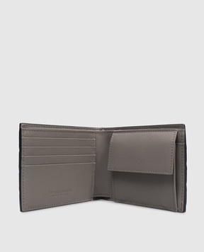 Bottega Veneta Navy Blue Bi-Fold Leather Wallet 749412VCPQ6