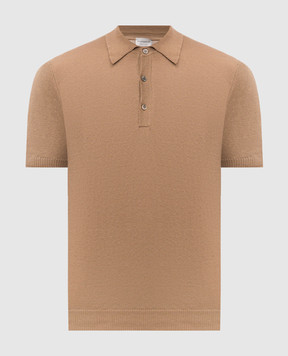 Morgano Brown polo with linen 7331869