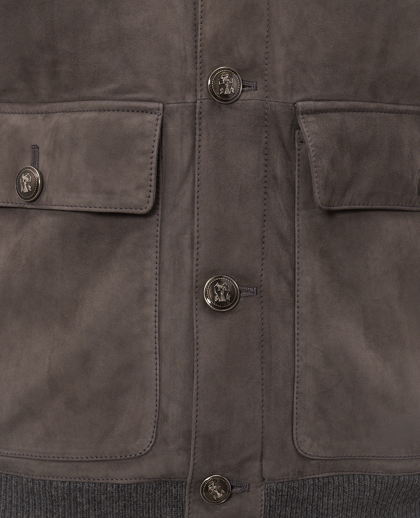 Gray combination jacket Brunello Cucinelli 5
