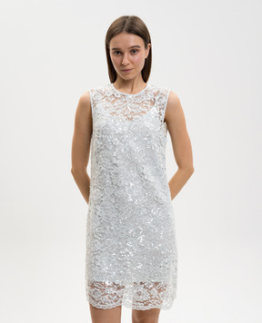 Twinset Green lace mini dress with sequins 261TP2631