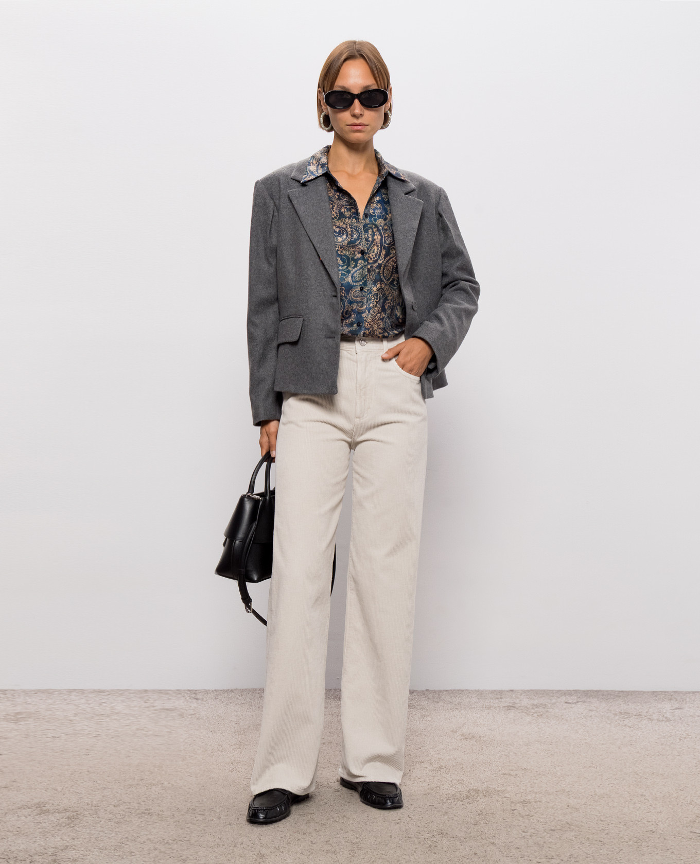 Beige corduroy pants Ren Jean AGOLDE 2