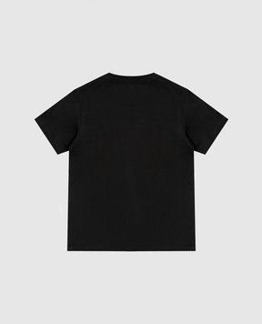 Brunello Cucinelli Children's black T-shirt with inscription B0B13S154A