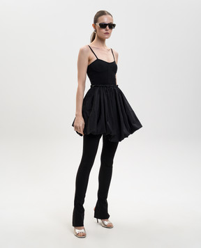 The Attico Black bustier dress 260WCA00460PLL011AA