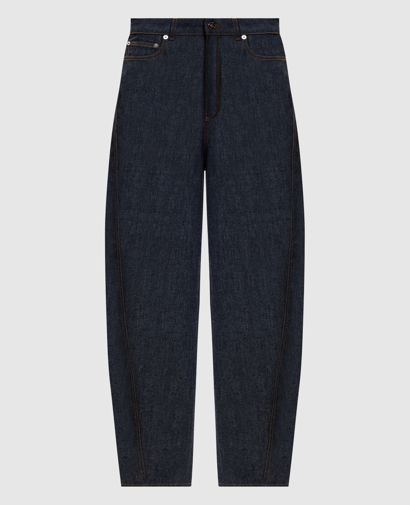 Blue banana jeans with logo patch Givenchy