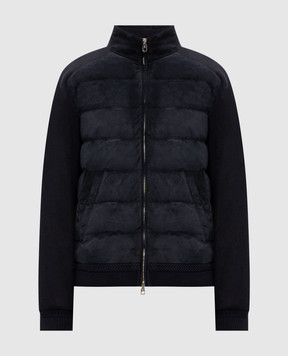 Brett Johnson Blue down jacket F6J42LPRC50NAV