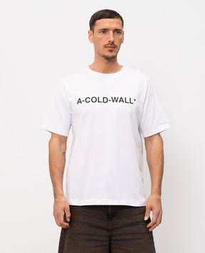 A Cold Wall White T-shirt with logo print 1000ACW2