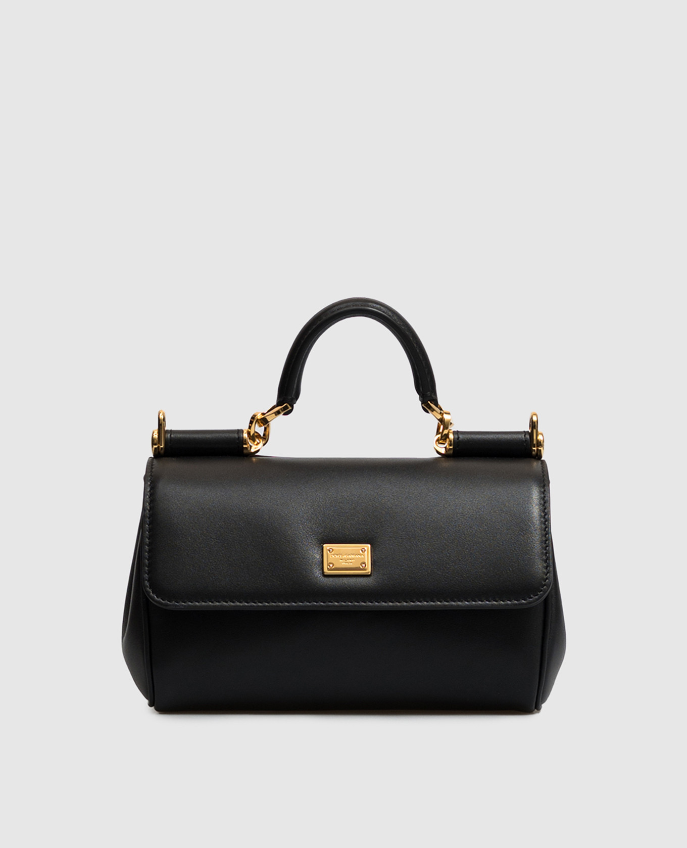Black leather bag My Sicily