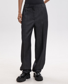 Balenciaga Gray wool pants A002A9TUT44