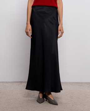Loulou de Saison ELI black silk skirt ELI